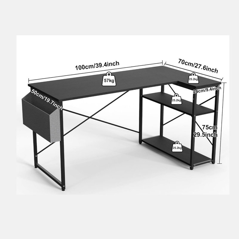 MDF Steel Computer Desk