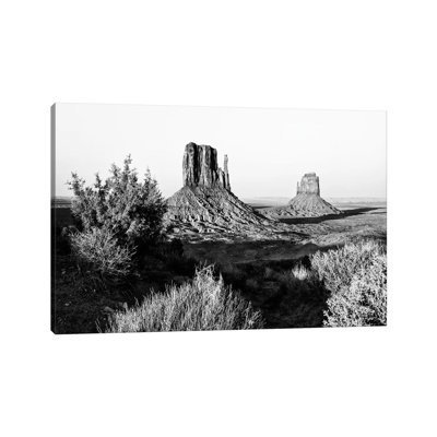 Black Arizona Series - Monument Valley X - Wrapped Canvas Print