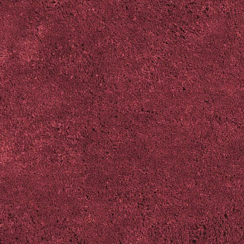 Tapis rond 8 po en polyester rouge, Rond 8 pi