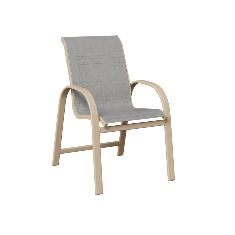 Chaise de salle à manger Berlin Gardens Murphy Sling, Charm platine, Luna multicolore