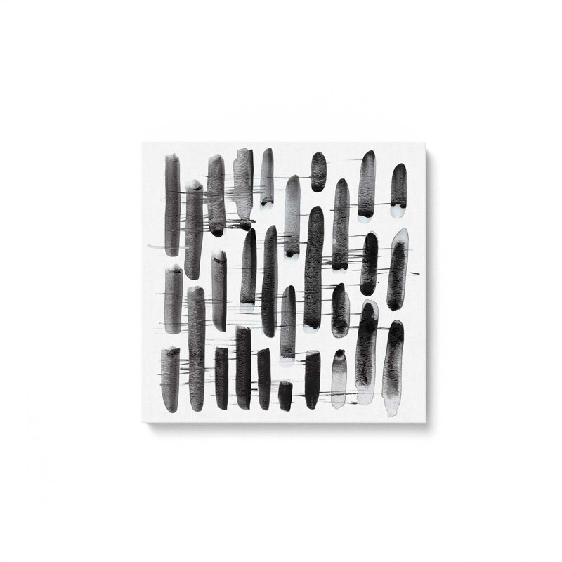 Balance en noir et blanc, reproduction sur toile tendue, H 24 po x l 24 po