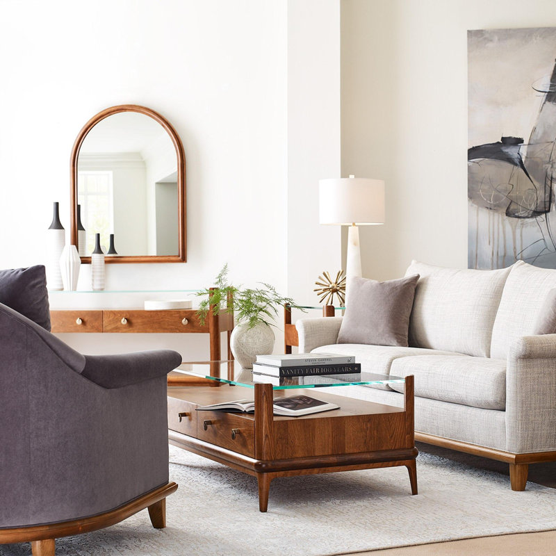 Martine Arch Solid Wood Wall Mirror