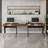 Deluxe L-Shaped Desk with Inline Team Desk Option