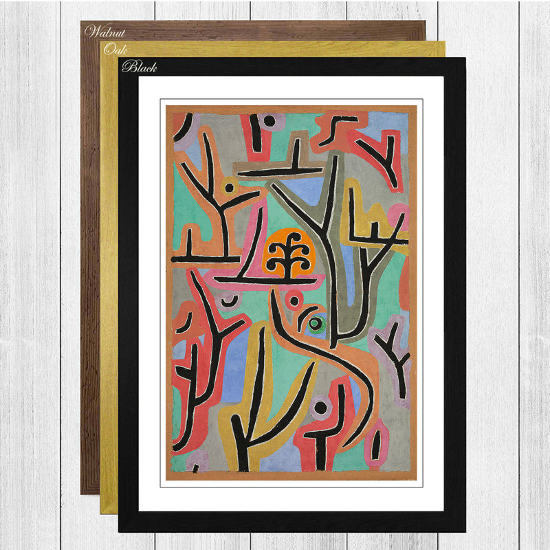 Paul Klee - Single Picture Frame Painting, Black