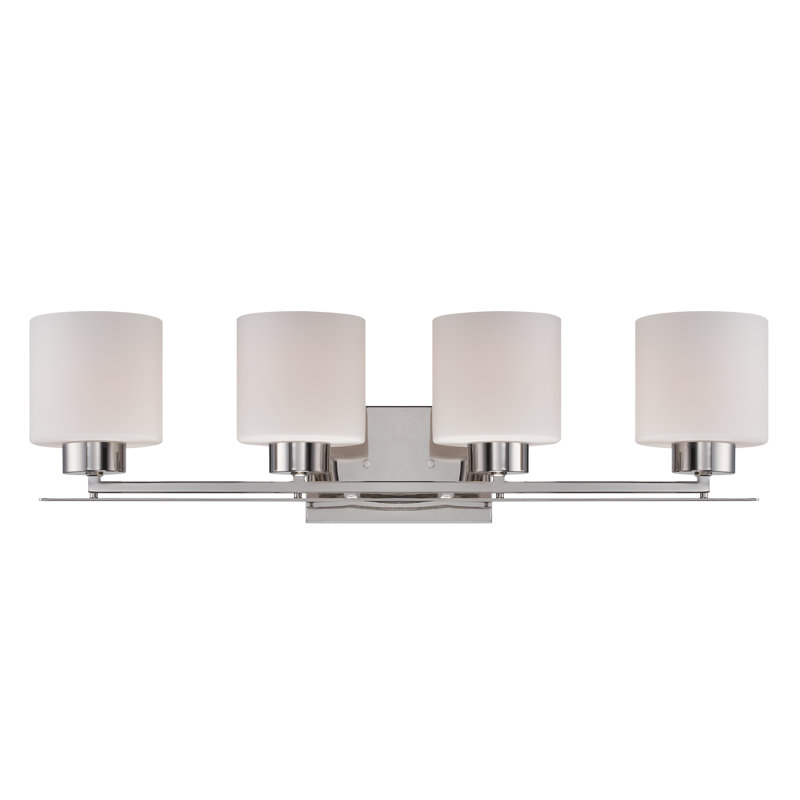 Garan 4 - Light Dimmable Vanity Light, Polished Nickel
