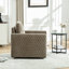 Fauteuil pivotant carré 29,5 po avec accoudoirs pivotants à 360 ° et rangement caché 29,6 po-130545772