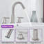 Robinet de lavabo de salle de bain espacé pivotant en laiton avec ensemble de drain-109600888