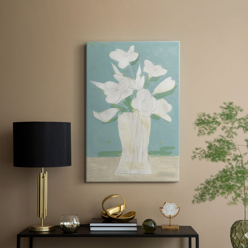 Arrangement de printemps en sourdine - galerie Cavas sur mesure, H 48 po x l 32 po