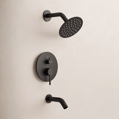 Dual-Function Tub and Shower Faucet Set