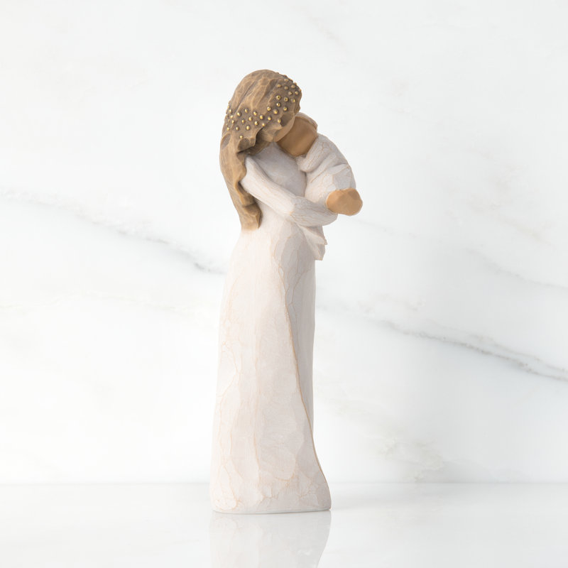 Willow Tree Sanctuary, a Warm Safe Surround of Love - Hand Painted Resin Figure