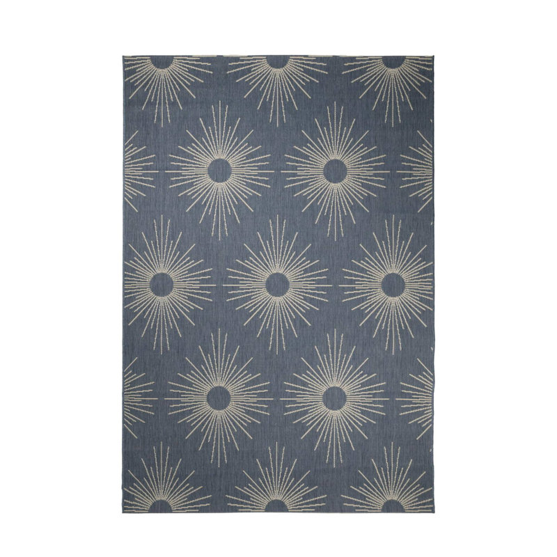 Geometric Indoor / Outdoor Area Rug, Rectangle 16'8" x 24'2"