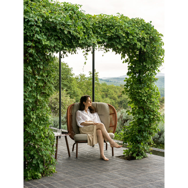 Lilo Outdoor Round Table, 17.32" H x 17.72" W x 17.72" D