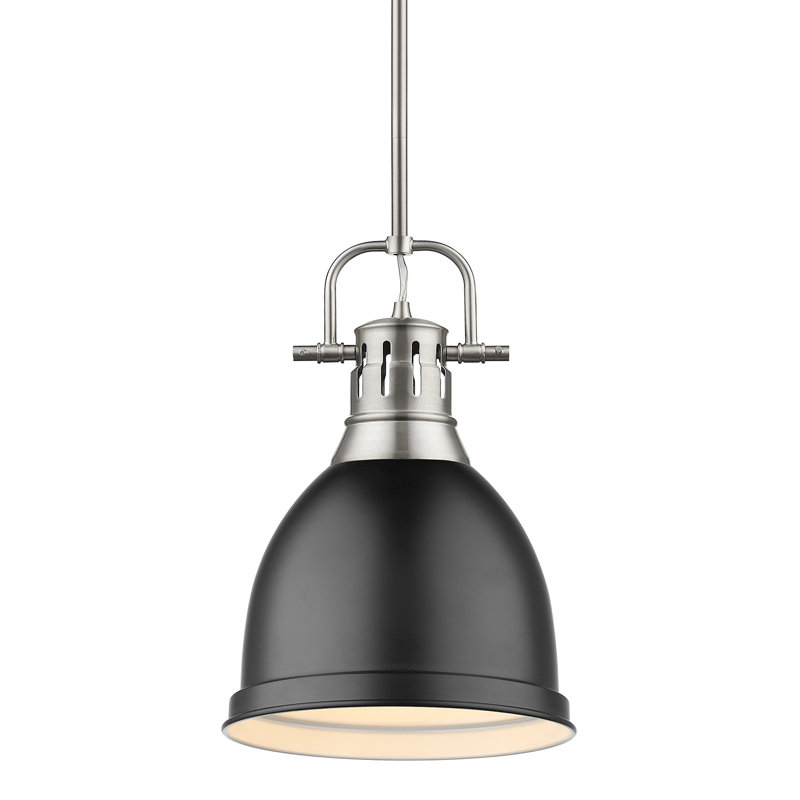 Ruthie 1 - Light Pendant, Matte Black, Pewter