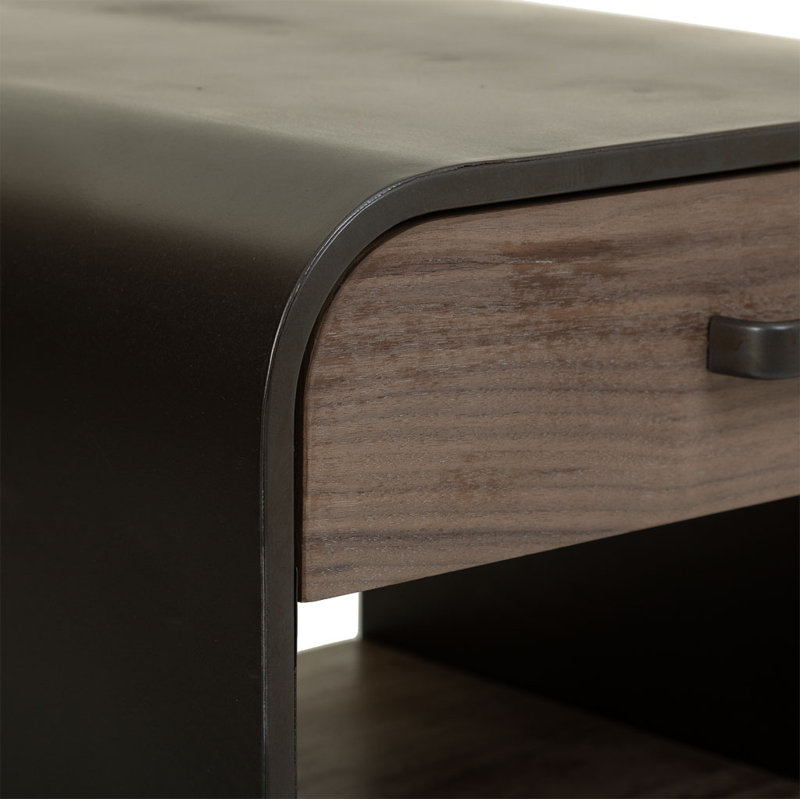 Nafissa 50cm W Manufactured Wood Bedside Table