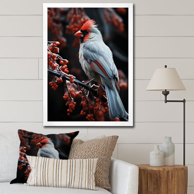 Coral Brid In Winter II, reproduction d'art sur toile