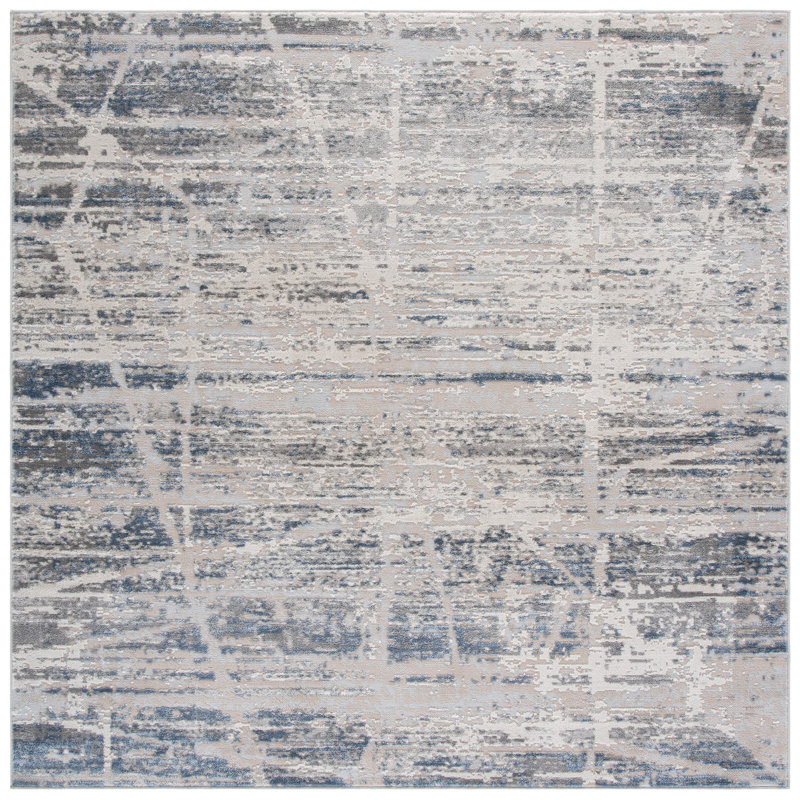Palma 370 Performance Abstract Rug, 6'-7" X 6'-7" Square