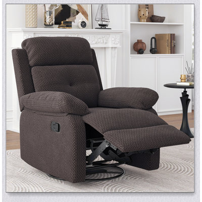 Fauteuil inclinable et pivotant compact pour adultes, parfait pour les petits espaces et un confort maximal dans les chambres et les salons