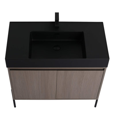 Meuble-lavabo Yordana de 36 po de largeur Ebern Designs