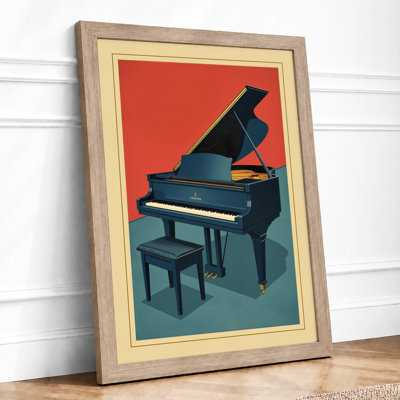 Modernist Piano Art Deco - Framed Print