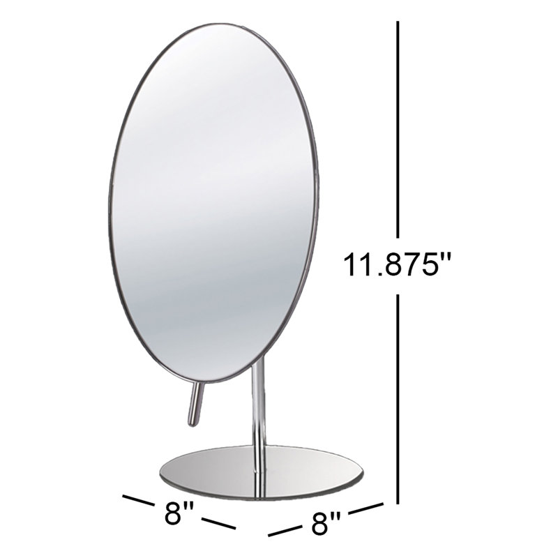 Mega Frameless Round Magnifying Mirror