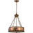 Rustic Lodge 2 - Light Antique Copper Single Pendant