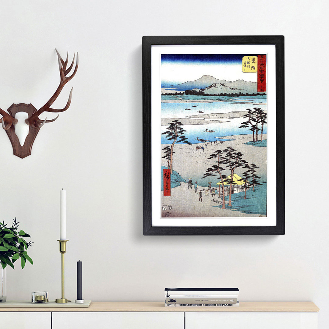 Mitsuke by Utagawa Hiroshige - Picture Frame Painting Print