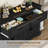 56" Wide 2 Drawer Sideboard Buffet, Farmhouse 4 Doors Credenza Storage Cabinets with Adjustable Shelves-1118696393
