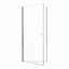 Porte de douche circulaire pivotante sans cadre de l 32 po x H 72 po avec verre trempé de 1 po d'épaisseur (6 mm)-129052201