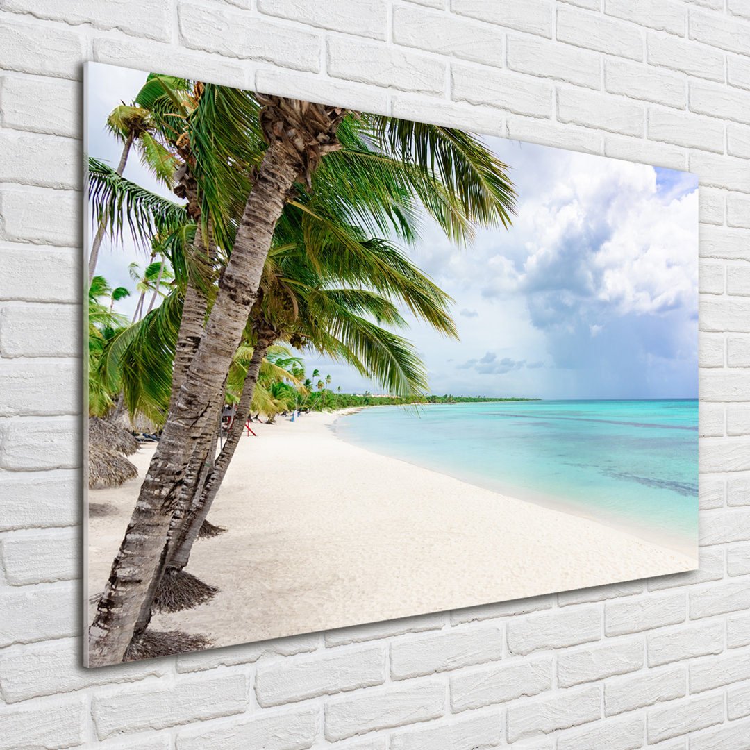 Glasbild Tropical Beach