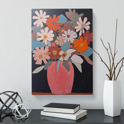 Basilton Flowers Mid Century Vol.6 - Wrapped Canvas