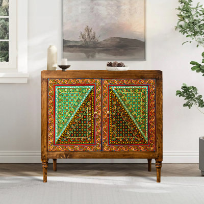 Solid Wood Accent Cabinet