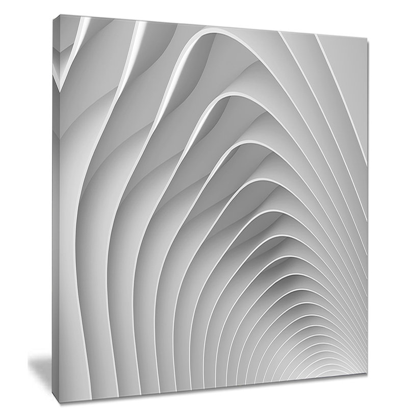 « fractal renflement 3d ondulations », impression sur toile tendue, H 40 po x l 30 po x P 1 po