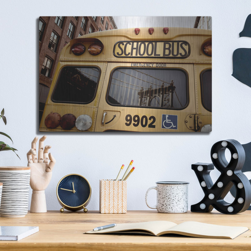 «NYC School Bus» par Nina Paponcek, H 12 po x l 16 po