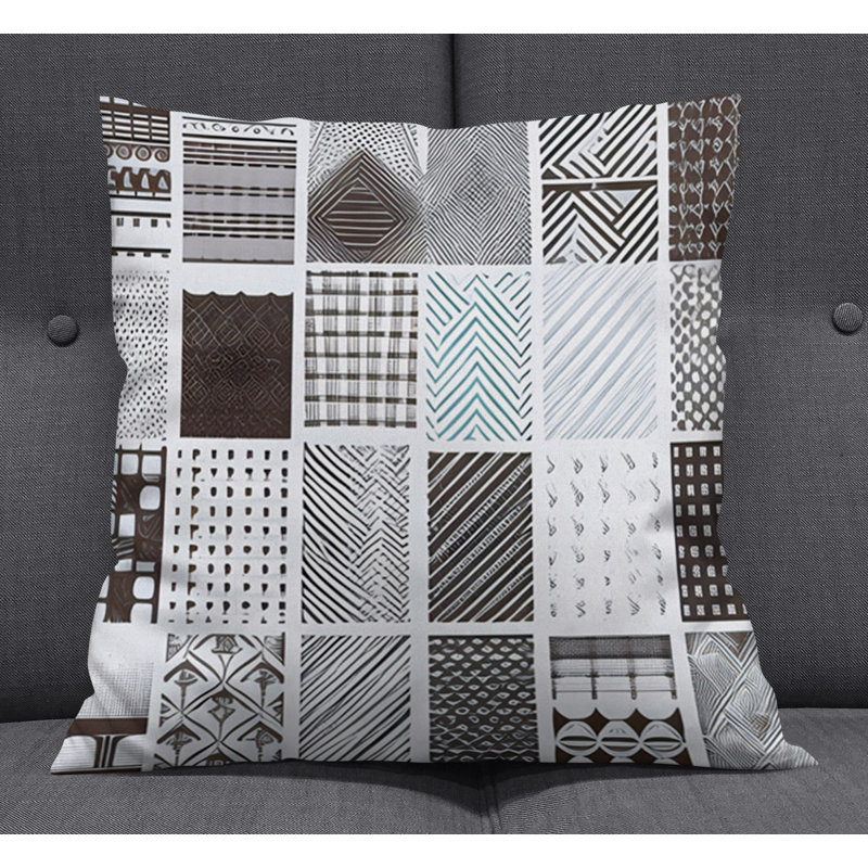 Throw Pillow, 16"H x 16"W, Pillow Cover Only - No Insert