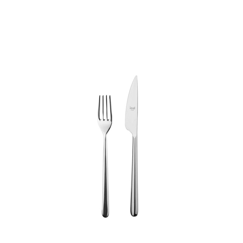 MEPRA Linea Flatware Set - Service for 12, Silver