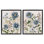 Ensemble de 2 toiles flottantes Blush Blue Flowers, design par Sally Swatland