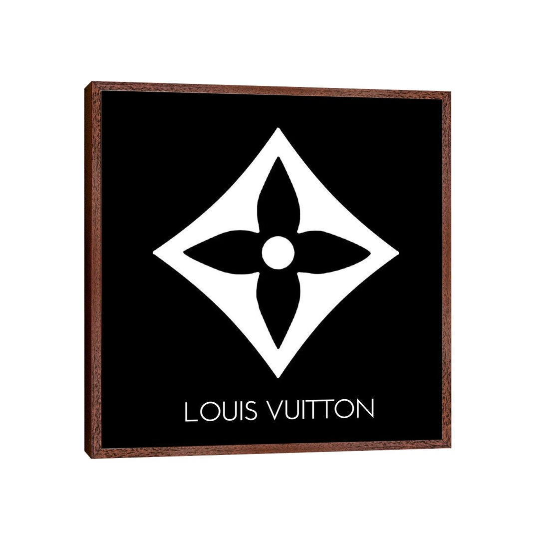 Louis Vuitton Symbol Leichtes Schwarz-Leinwand