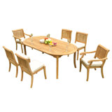 Arbor Outdoor 13 - Piece Teak Dining Set