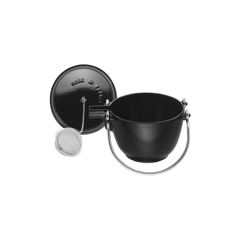 STAUB Cast Iron Tea Pot 1.15L, Black