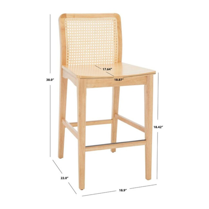 Tabouret de comptoir 25 po Benicio, Naturel
