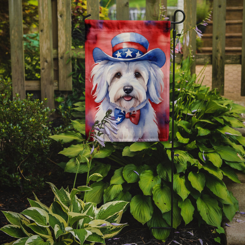 Drapeau patriotique du jardin américain, Coton de Tuléar