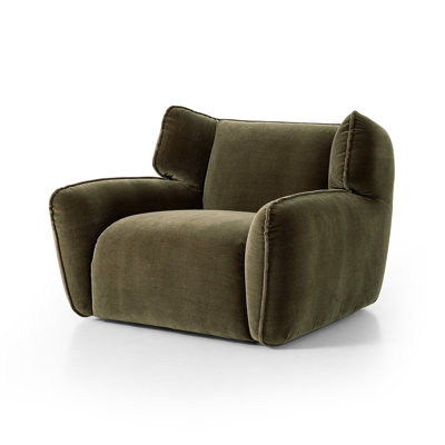 Thaddeus Oversized Upholstered Swivel Chair