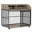 Large Dog Cage With Sliding Door And Robust Build, Grey Frame,