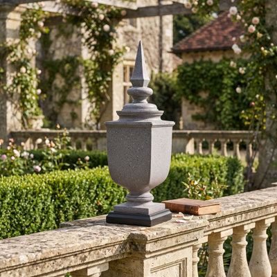 Statue urne carré 5x5x19.5 "Finial