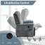 Fauteuil inclinable Power Lift avec massage et chaleur, mécanisme d'inclinaison robuste avec ports USB-1739582353