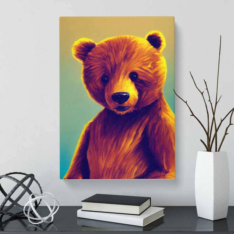 Teddy Bear Scandinavian - Wrapped Canvas, 50cm H x 35cm W x 3cm D