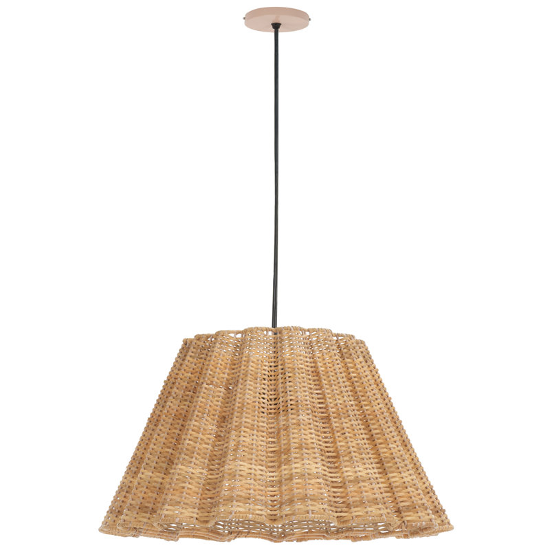 Carbry 1 - Light Natural Pendant, 9" H x 16.5" W x 16.5" D