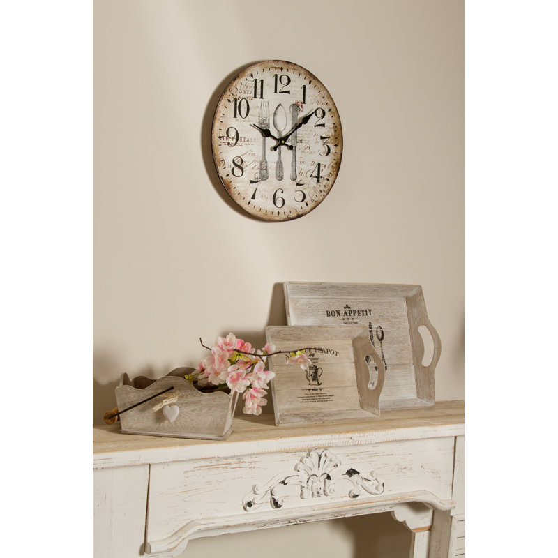 Crane Wood Wall Clock