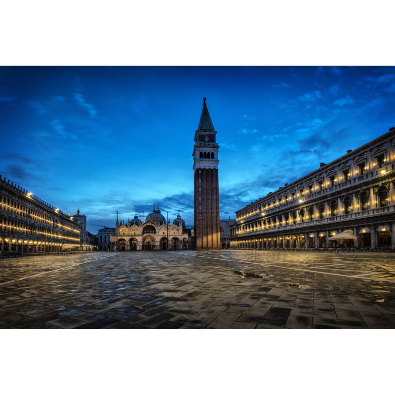 On the Square by Danny Head - Photograph, 81cm H x 122cm W, Black Floater Framed