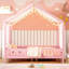 Lit peu encombrant, lit sur pied avec auvent, cadre de lit en forme de maison pour la maison-1441641958-1441641959